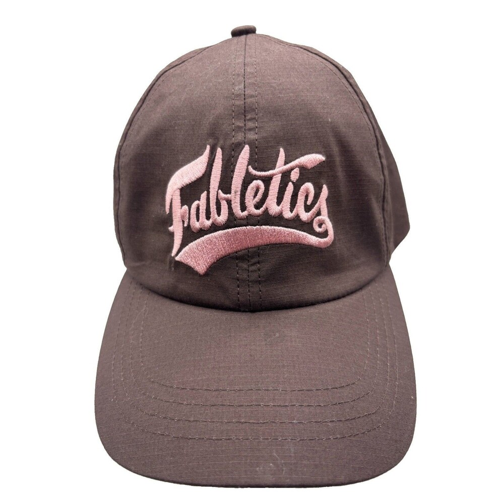 NWT Fabletics The Ripstop Dad Hat Cacao Brown Pink Embroidered Cap Adjustable